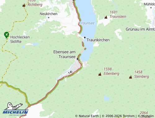 MICHELIN Ebensee am Traunsee map - ViaMichelin