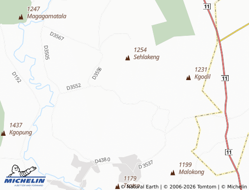 MICHELIN-Landkarte Matebeleng - ViaMichelin