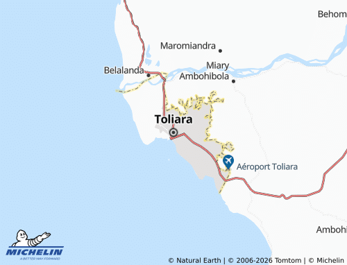 Mapa MICHELIN Toliara - ViaMichelin