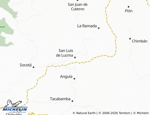 Mappa MICHELIN San Luis de Lucma - ViaMichelin
