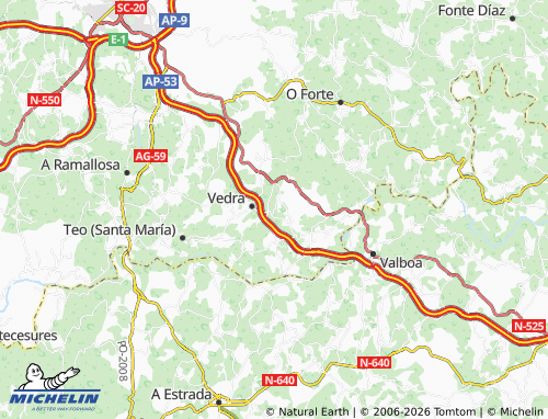 MICHELIN Cazorráns map - ViaMichelin