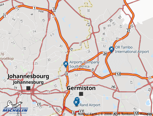 Kaart MICHELIN Edenvale - ViaMichelin