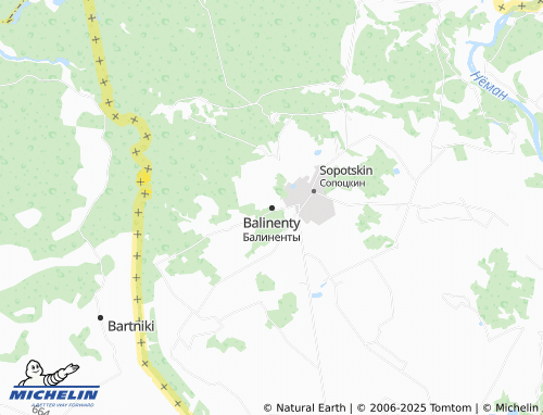 MICHELIN Balinenty map - ViaMichelin