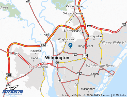 MICHELIN Hightsville map - ViaMichelin