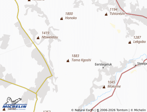 MICHELIN-Landkarte Sekotini - ViaMichelin