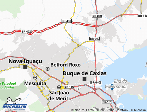 Mapa MICHELIN Parque Fluminense - ViaMichelin