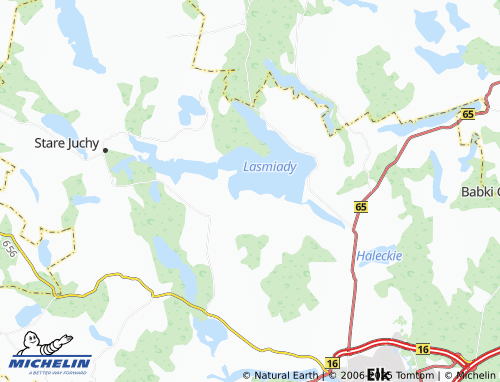 Carte MICHELIN Sikory Juskie - ViaMichelin