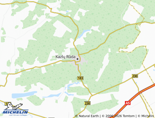 MICHELIN Kazlų Rūda map - ViaMichelin