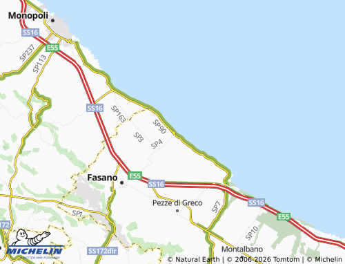 MICHELIN Savelletri map - ViaMichelin