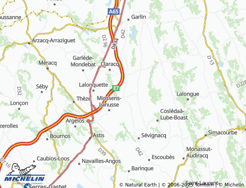 Kaart MICHELIN Carrère - ViaMichelin