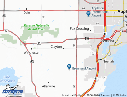 Mapa MICHELIN Clayton - ViaMichelin