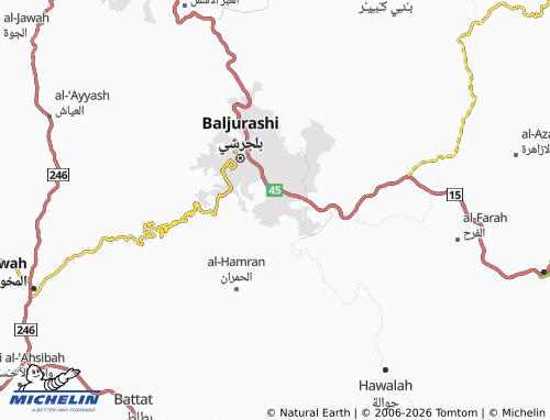 MICHELIN-Landkarte al-Hamran - ViaMichelin
