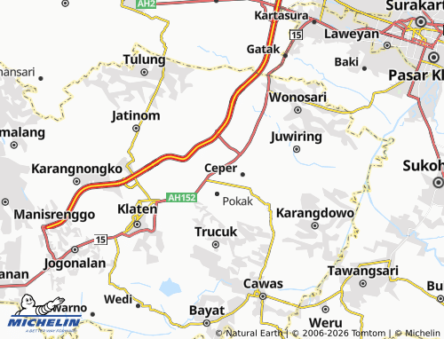 Carte MICHELIN Jambu Kulon - ViaMichelin
