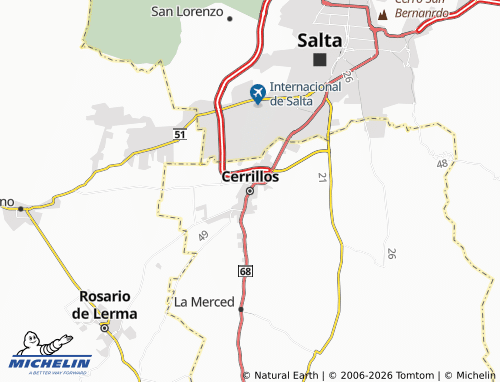Mapa MICHELIN Cerrillos - ViaMichelin
