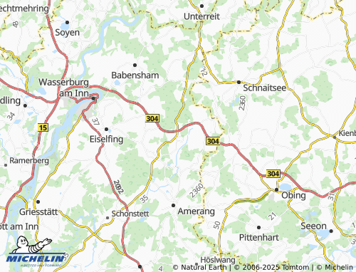 MICHELIN Stephanskirchen map - ViaMichelin