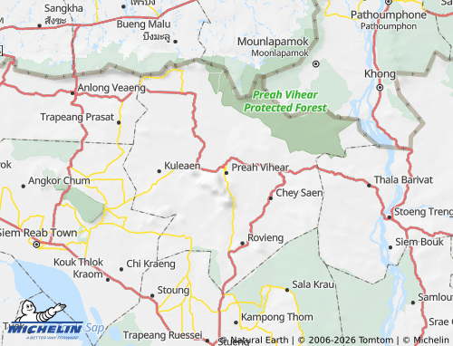 MICHELIN-Landkarte Preah Vihear - ViaMichelin