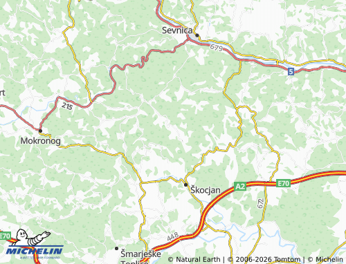 Mapa MICHELIN Telčice - ViaMichelin