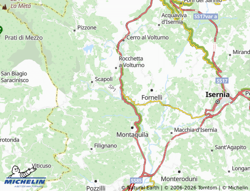 Kaart MICHELIN Colli a Volturno - ViaMichelin