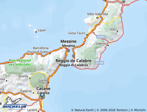 Carte MICHELIN Reggio de Calabre - ViaMichelin