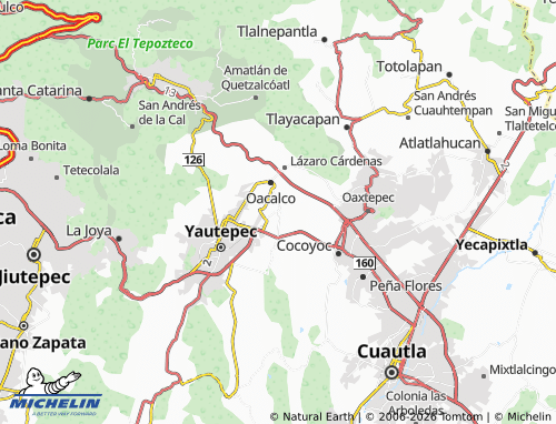 MICHELIN Itzamatitlán map - ViaMichelin