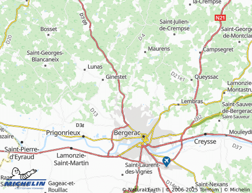 MICHELIN La Ressègue map - ViaMichelin
