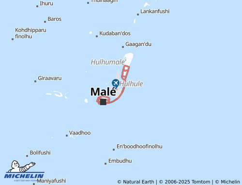 Mapa MICHELIN Hulhule - ViaMichelin