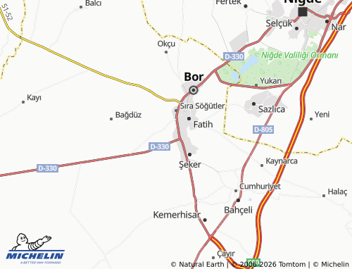 Mappa MICHELIN Acıgöl - ViaMichelin