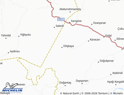 MICHELIN Döşkaya map - ViaMichelin