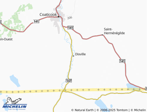 MICHELIN Dixville map - ViaMichelin