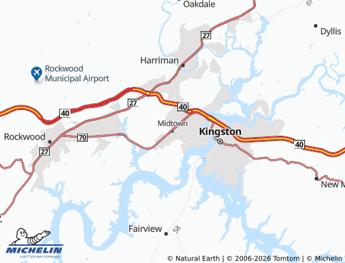 Carte MICHELIN Midtown - ViaMichelin