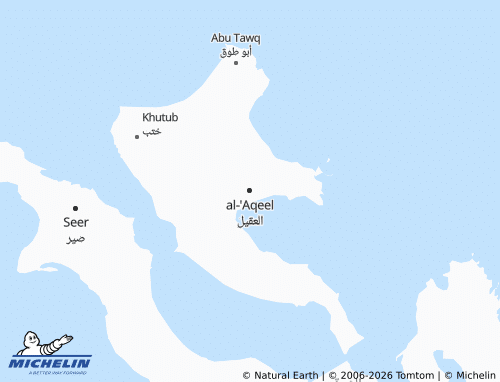 MICHELIN-Landkarte al-'Aqeel - ViaMichelin