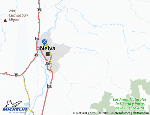 MICHELIN El Centro Sur map - ViaMichelin