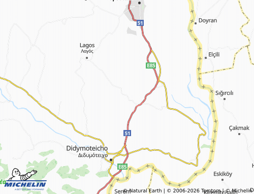 Carte MICHELIN Thyrea - ViaMichelin