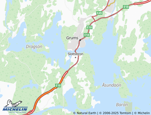MICHELIN Slottsbron map - ViaMichelin