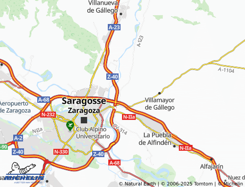 MICHELIN Montañana map - ViaMichelin
