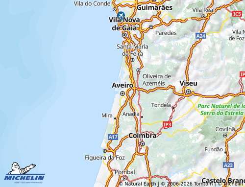 Mappa MICHELIN Aveiro - ViaMichelin