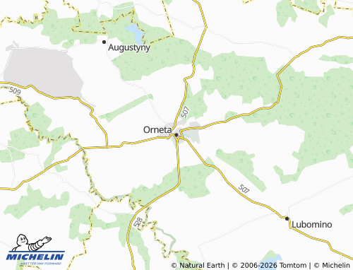 MICHELIN Orneta map - ViaMichelin