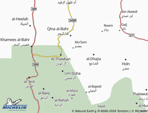 MICHELIN-Landkarte al-Hadbat - ViaMichelin