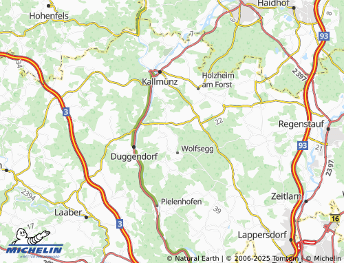 MICHELIN-Landkarte Schwarzhöfe-Tal - ViaMichelin