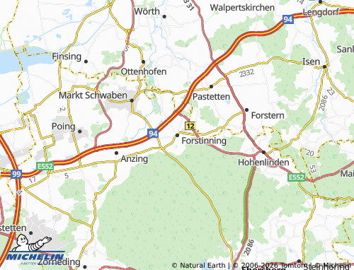 MICHELIN Forstinning map - ViaMichelin