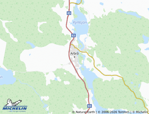 Carte MICHELIN Arbrå - ViaMichelin
