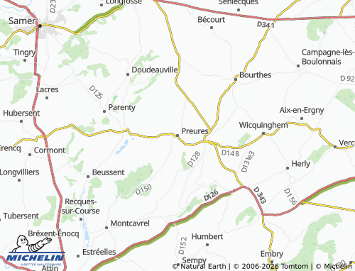 MICHELIN Preures map - ViaMichelin