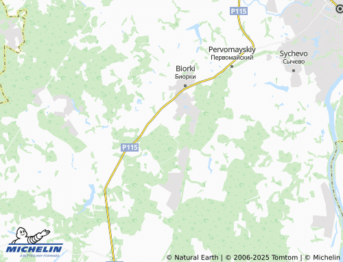 MICHELIN Gorodki map - ViaMichelin