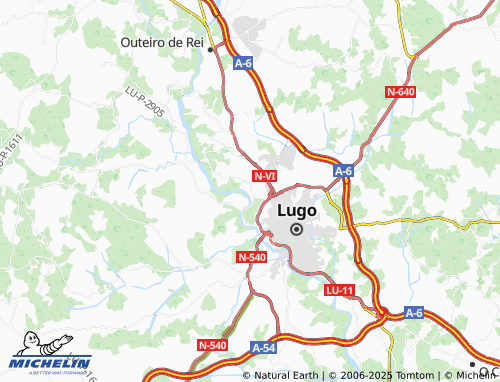 MICHELIN Meilán (Santiago) map - ViaMichelin