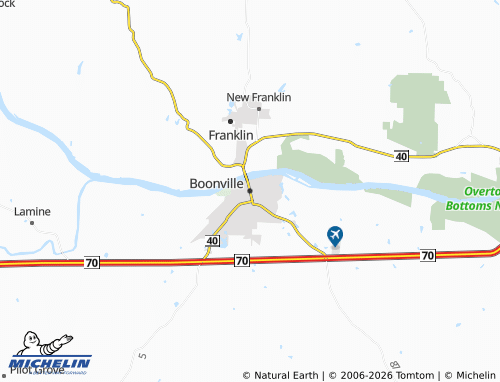 Mapa MICHELIN Boonville - ViaMichelin