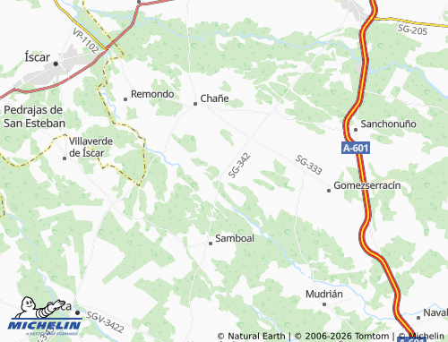 MICHELIN Narros de Cuéllar map - ViaMichelin