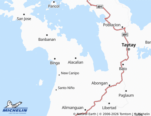 MICHELIN Alacalian map - ViaMichelin