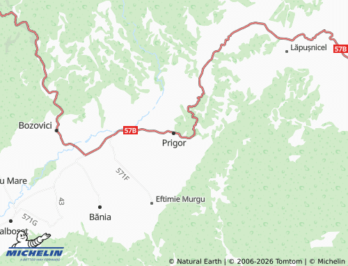 MICHELIN Prigor map - ViaMichelin