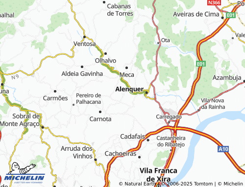 MICHELIN Pedrulho map - ViaMichelin