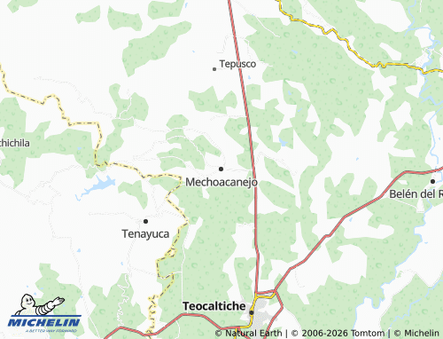 MICHELIN Mechoacanejo map - ViaMichelin